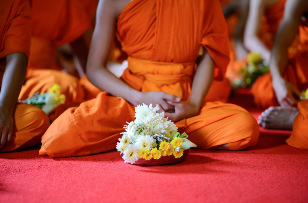 Budhist Monks Meditation